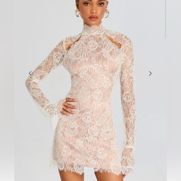 Elegant Lace Long Sleeve Dress. WORN ONCE!
